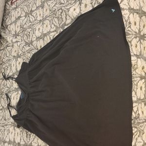 AE black cotton spaghetti strap dress